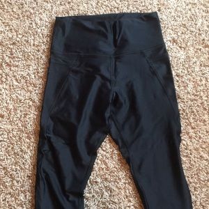 Metallic crop leggings-worn once